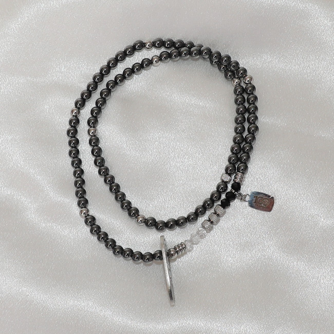 Collar 100 Thanks – Hematita