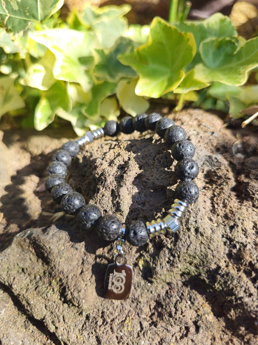 100 Thanks Volcanic Lava Bracelet