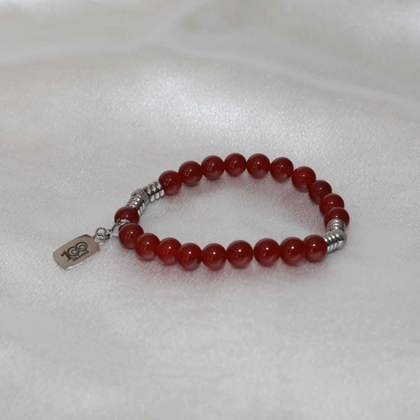 100 Thanks Red Agate Bracelet