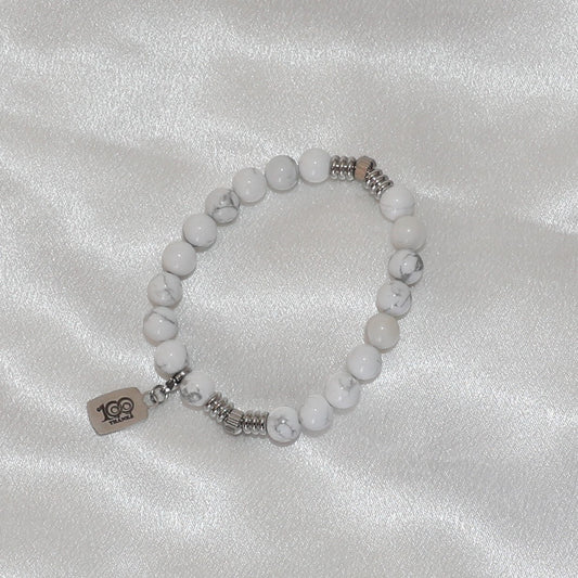 100 Thanks Howlite Bracelet