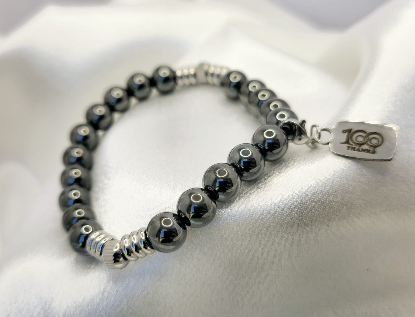 100 thanks Hematite Bracelet