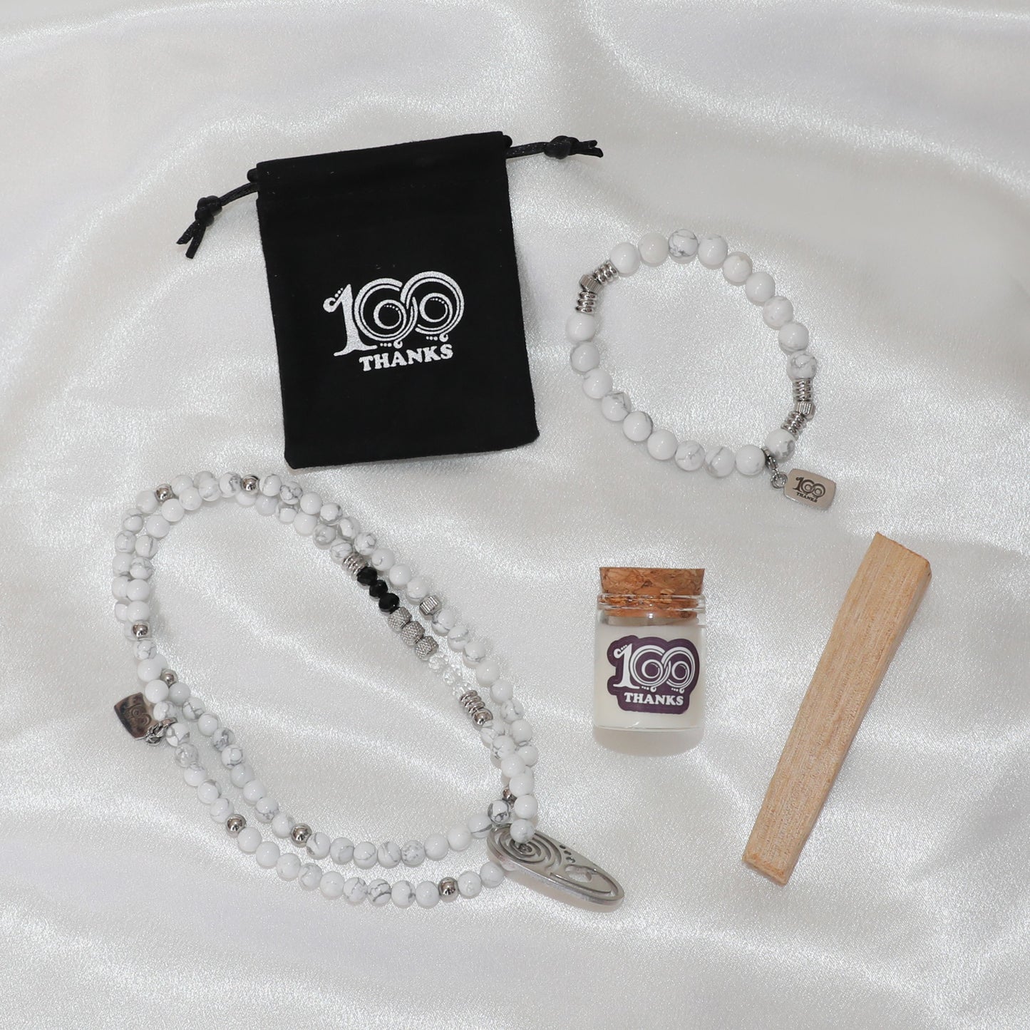 Kit de Gratitud 100 Thanks – Howlita blanca