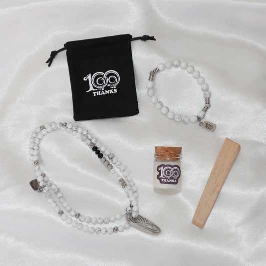 Kit de Gratitud 100 Thanks – Howlita blanca